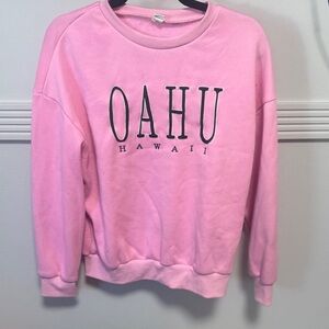 Pink Oahu Hawaii Sweatshirt
